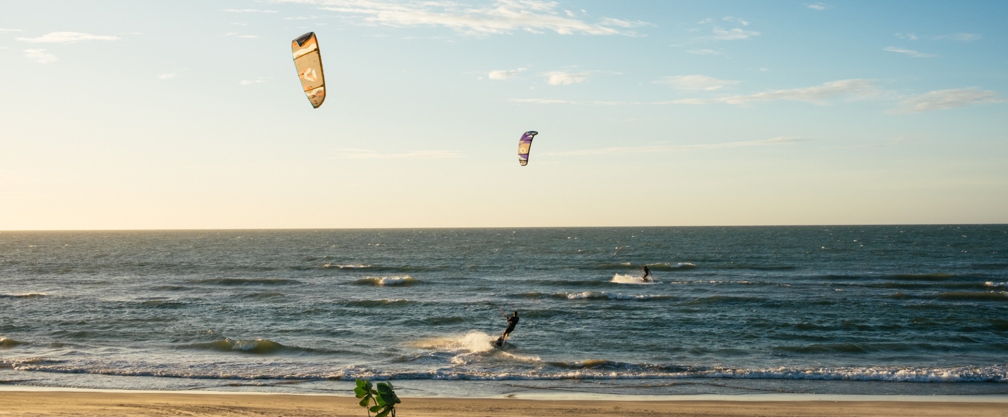 Kitesurf nas águas do Preá, Ceará